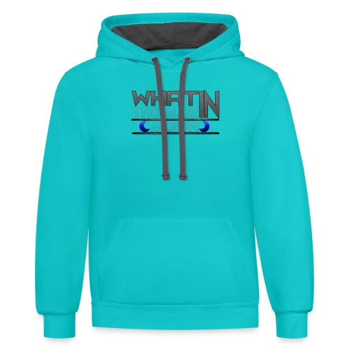 What in the BLUE MOON T-Shirt - Unisex Contrast Hoodie