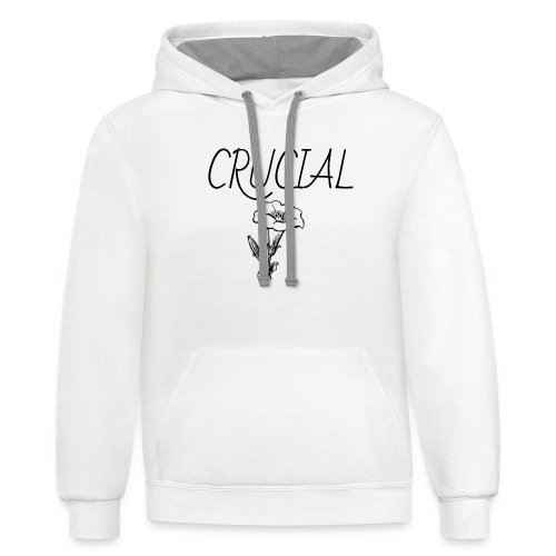 Crucial Abstract Design - Unisex Contrast Hoodie