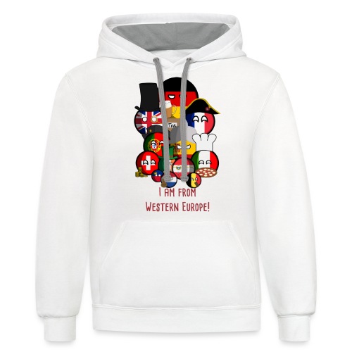 I am from Western Europe - Unisex Contrast Hoodie