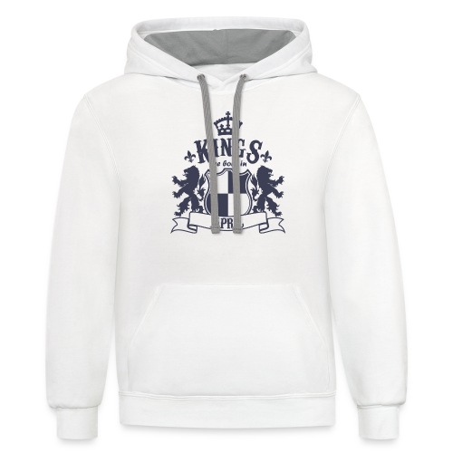 Kings are born in April - Unisex Contrast Hoodie