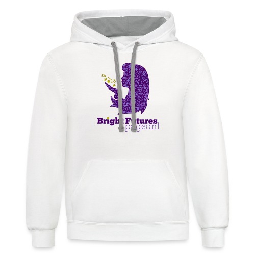 Official Bright Futures Pageant Logo - Unisex Contrast Hoodie