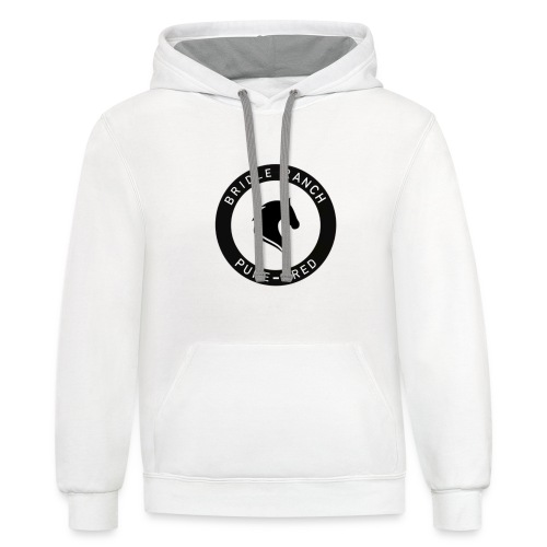 Bridle Ranch Pure-Bred (Black Design) - Unisex Contrast Hoodie