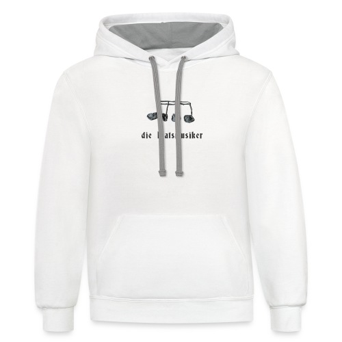 music notes - Unisex Contrast Hoodie
