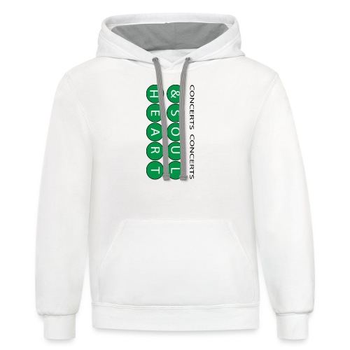 Can't go wrong with Money Green Heart & Soul - Unisex Contrast Hoodie