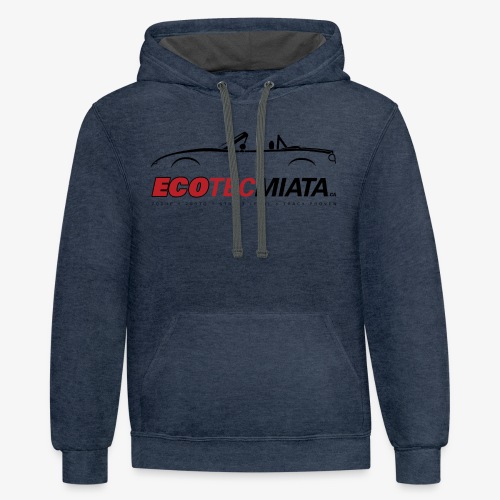 Ecotec Miata Logo - Unisex Contrast Hoodie