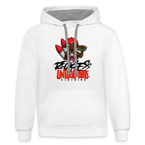 Reckless and Untouchable_1 - Unisex Contrast Hoodie