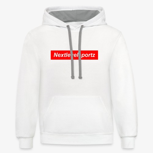 Nextlevelsportz Brand Logo - Unisex Contrast Hoodie