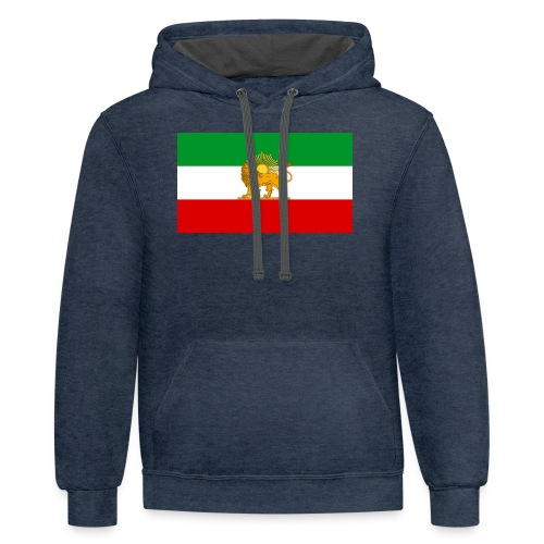 Flag of Iran - Unisex Contrast Hoodie