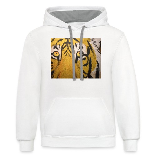 Tiger Fashion Relaxed T-Shirt - Unisex Contrast Hoodie