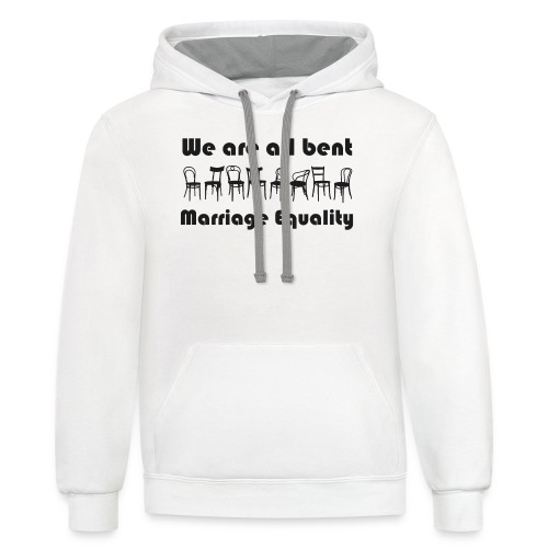 We Are All Bent - Unisex Contrast Hoodie