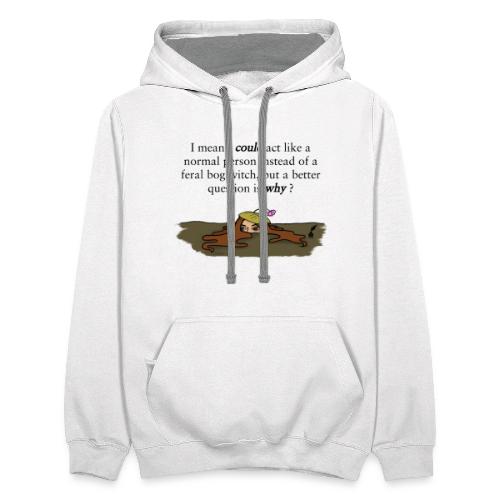 Feral Bog Witch - Unisex Contrast Hoodie