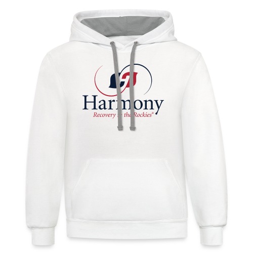 Harmony Logo - Patriotic - Unisex Contrast Hoodie