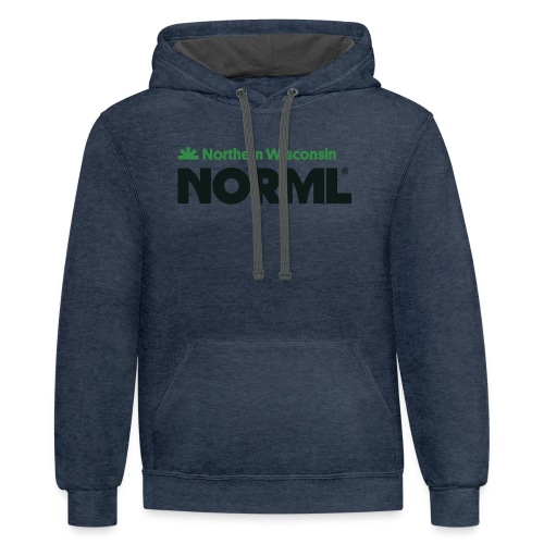 Northern Wisconsin NORML - Unisex Contrast Hoodie