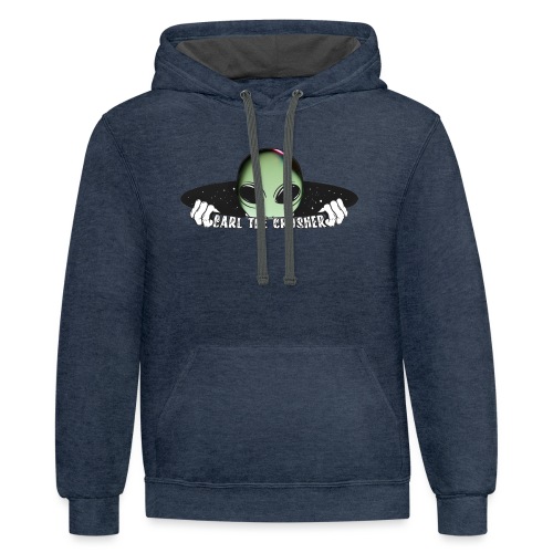 Coming Through Clear - Alien Arrival - Unisex Contrast Hoodie