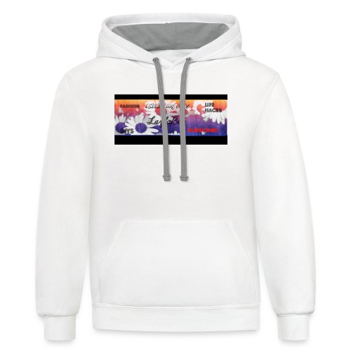 Channel_Art_Template_-Fireworks-_-_Edited - Unisex Contrast Hoodie