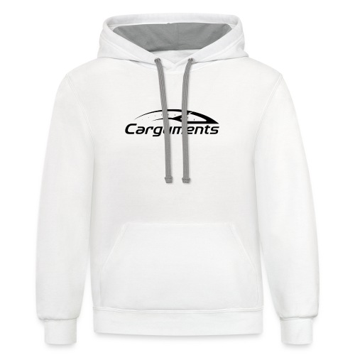 CARGUMENTS Black and White - Unisex Contrast Hoodie