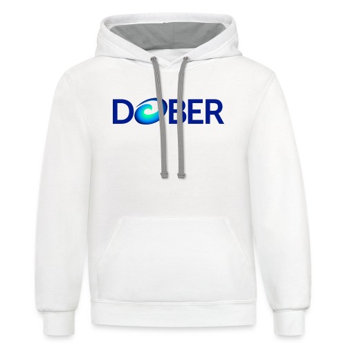 Dober - Color Logo - Unisex Contrast Hoodie