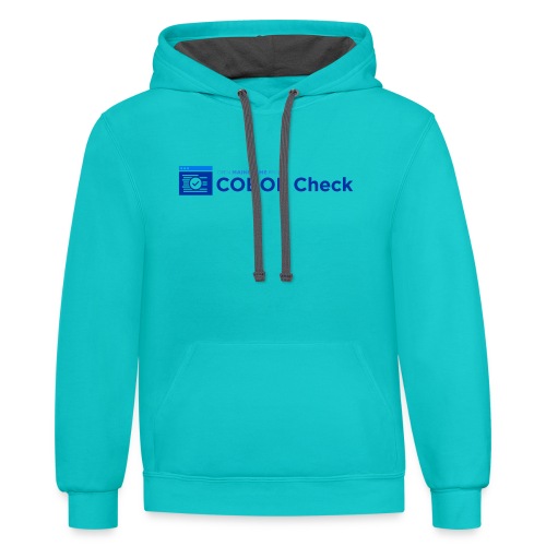 COBOL Check - Unisex Contrast Hoodie
