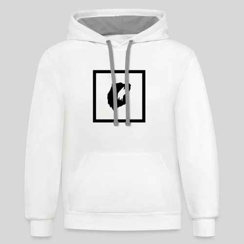 Bear Squared BoW - Unisex Contrast Hoodie