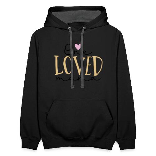 One Loved Mom | Mom And Son T-Shirt - Unisex Contrast Hoodie