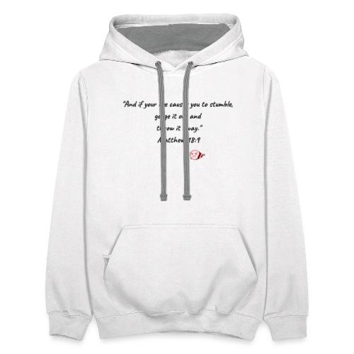 Gouge Out Them Eyes - Unisex Contrast Hoodie