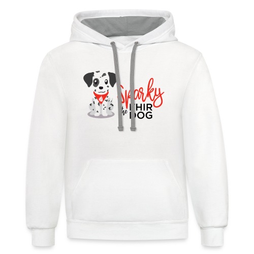 Sparky the FHIR Dog - Unisex Contrast Hoodie