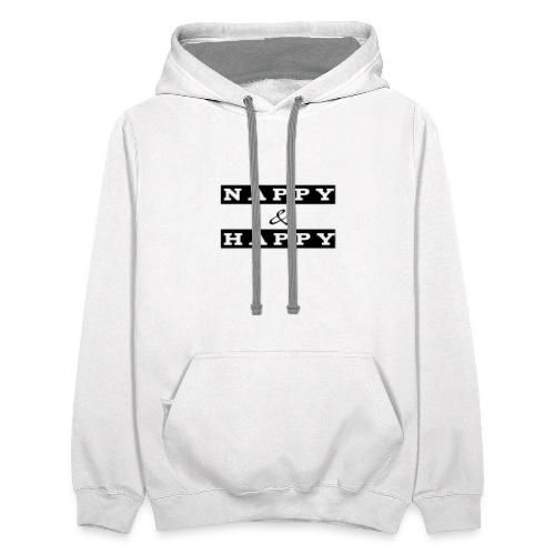Nappy and Happy - Unisex Contrast Hoodie