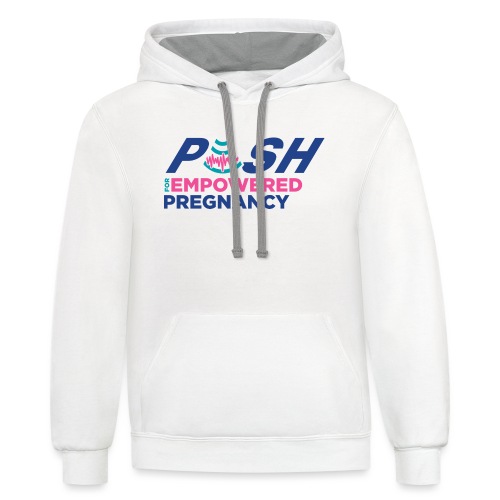 PUSH Logo Gear (Color) - Unisex Contrast Hoodie