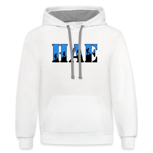 Half Ass Expedition logo - Unisex Contrast Hoodie