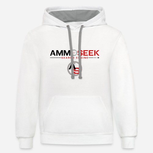 AmmoSeek Combo Logo Black - Unisex Contrast Hoodie