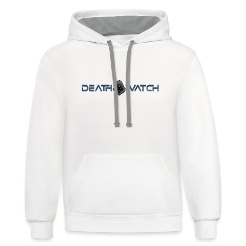Death Watch Text Logo - Unisex Contrast Hoodie