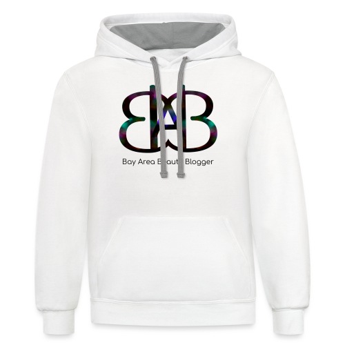 Bay Area Beauty Blogger Logo and Writing - Unisex Contrast Hoodie