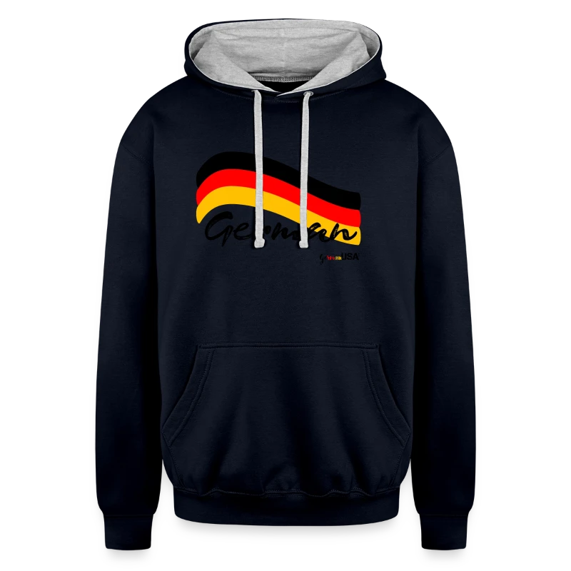 German - Unisex Contrast Hoodie