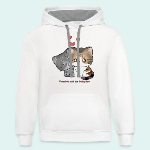Chibi Veronica and the Baby Boo - Unisex Contrast Hoodie