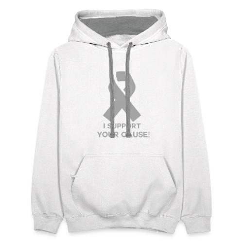 VERY SUPPORTIVE! - Unisex Contrast Hoodie