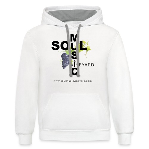 Soul Music Vineyard - Unisex Contrast Hoodie