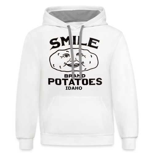 Smile Brand Potatoes - Unisex Contrast Hoodie