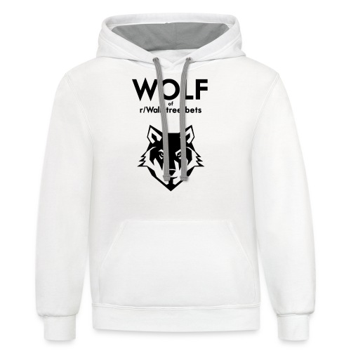Wolf of Wallstreetbets - Unisex Contrast Hoodie