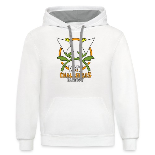 WoW Challenges Pacifist - Unisex Contrast Hoodie