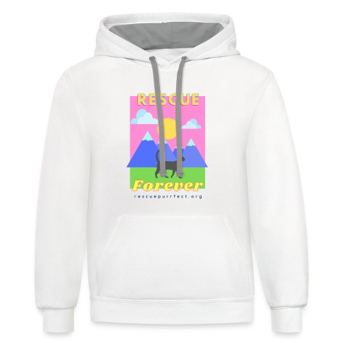 Rescue Forever Mountain Dream - Unisex Contrast Hoodie