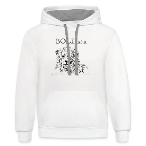 Bold As A... - Unisex Contrast Hoodie
