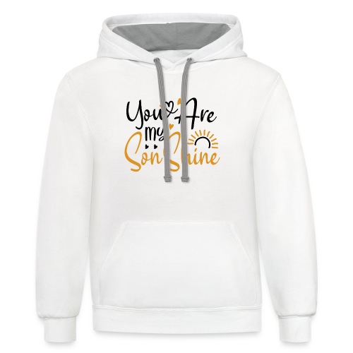 You Are My SonShine | Mom And Son Tshirt - Unisex Contrast Hoodie