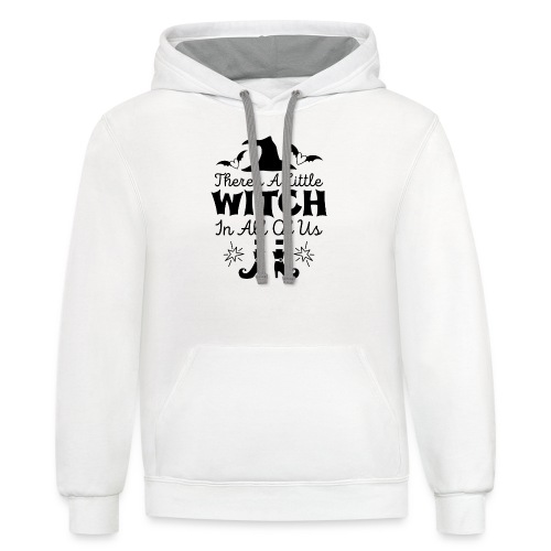 There's a little witch in all of us - Unisex Contrast Hoodie