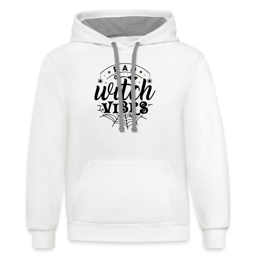 Bad Witch Vibes - Unisex Contrast Hoodie