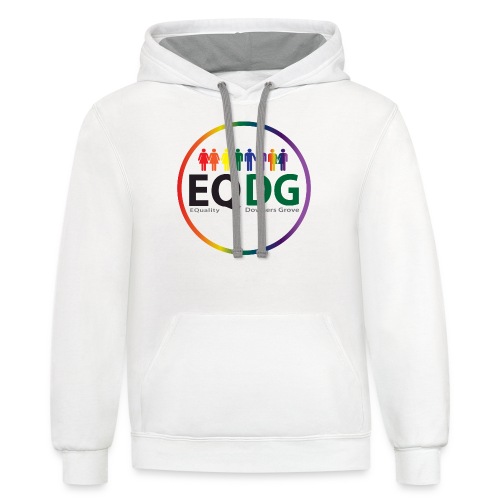 EQDG circle logo - Unisex Contrast Hoodie