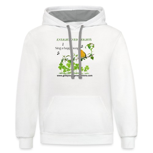 St Patrick's Day and Spring message from Marcia - Unisex Contrast Hoodie