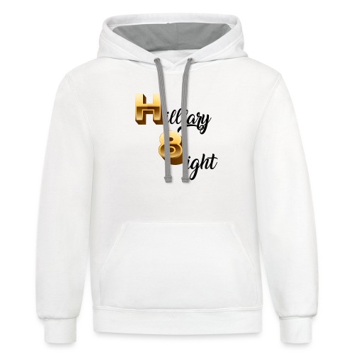 Hilllary 8ight classic design - Unisex Contrast Hoodie