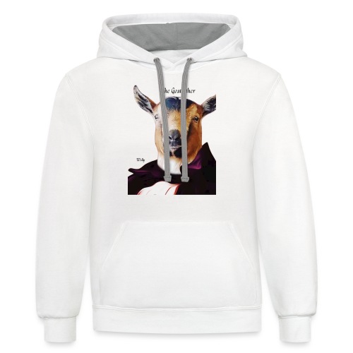 Wally the goat - Unisex Contrast Hoodie