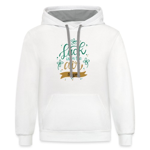 Luck in the Air Tonight - Unisex Contrast Hoodie