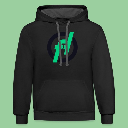 Fallout-Hosting Dark Icon - Unisex Contrast Hoodie